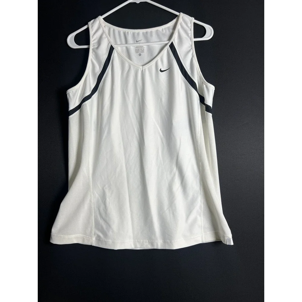 Nike Dri-Fit Womens Workout Gym Tank Top Size XL Logo Gym Activewear